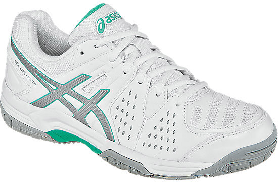 asics-gel-dedicate-4-clay-white-silver-mint-1 Asics Gel-Dedicate 4 Clay - white/silver/mint