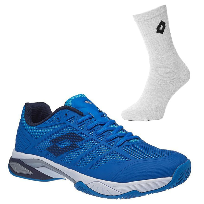 Lotto Viper Ultra IV Clay - blue/blue avi + 1p socks gratis