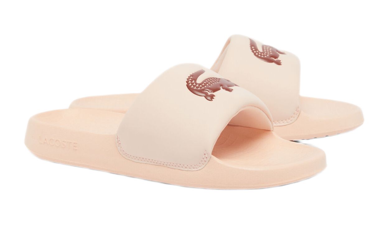 Lacoste Serve Slide 1.0 - light pink/burgundy