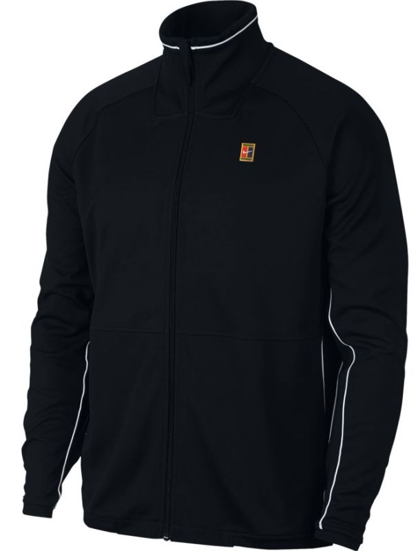 Nike Court Jacket Essential - black/white/black Nike Court Jacket Essential - black/white/black