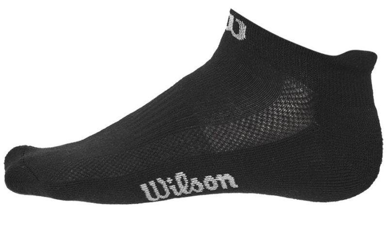 wilson-no-show-sock-3p-black-2 Wilson No Show Sock 3P - black