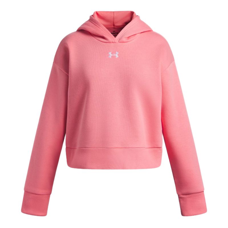 Under Armour Rival Fleece Crop - bittersweet pink/white Under Armour Rival Fleece Crop - bittersweet pink/white