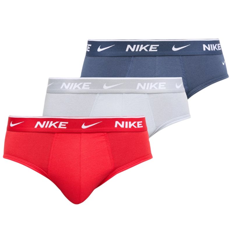 Nike Essential Cotton Stretch 3P - red/light armory navy/grey Nike Essential Cotton Stretch 3P - red/light armory navy/grey