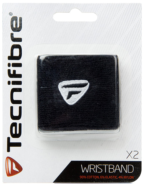 Tecnifibre Wristband (2 szt.) - black