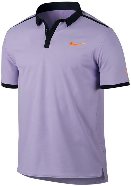 Nike RF Advantage Polo Premier - hydrangeas/black/tart