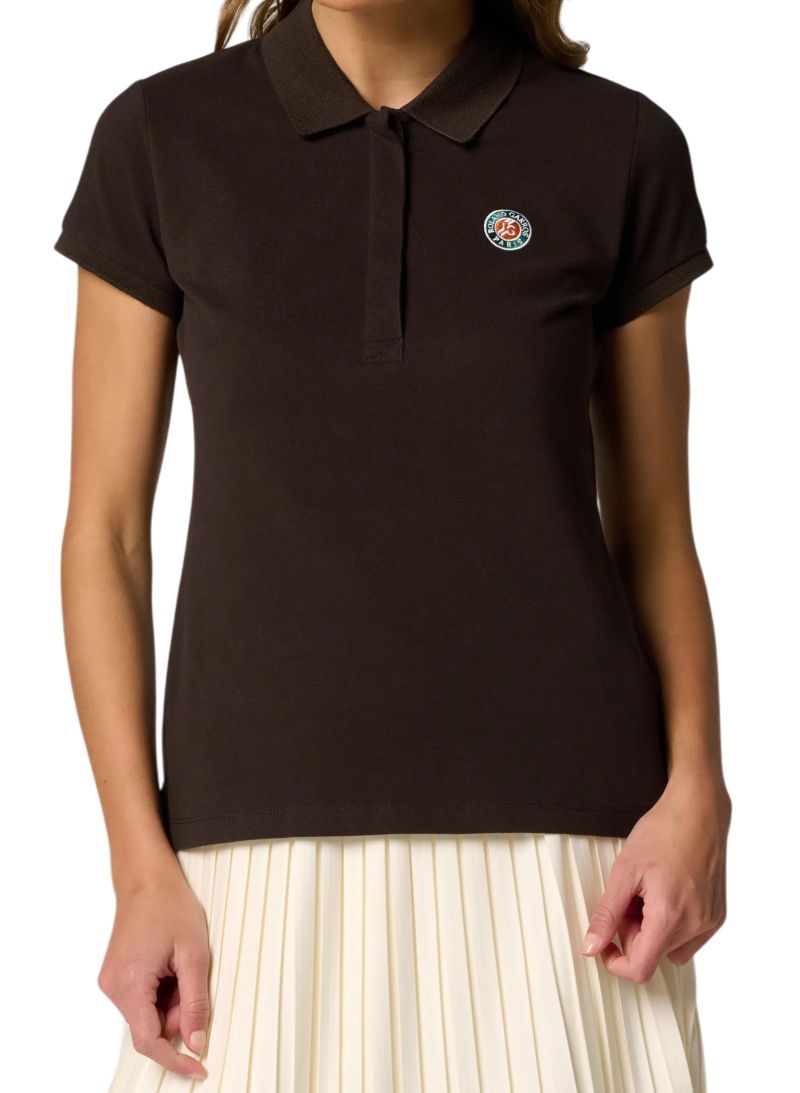 Roland Garros Basic Islande Shirt - chocolate