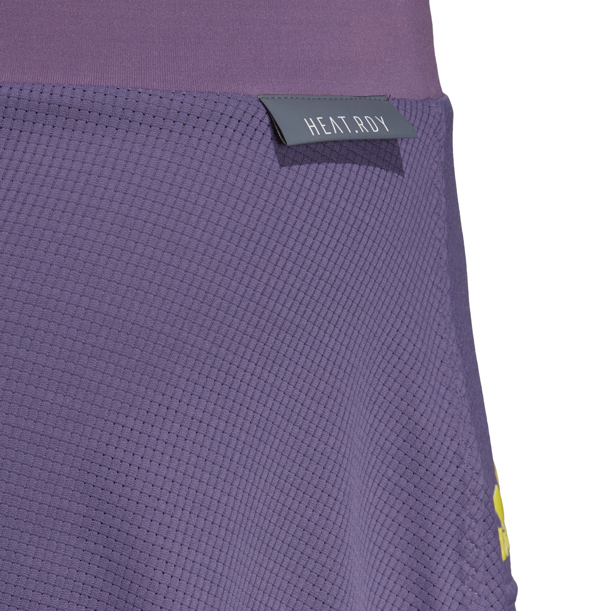 Adidas Match Skirt Heat Ready - tech purple/shock yellow