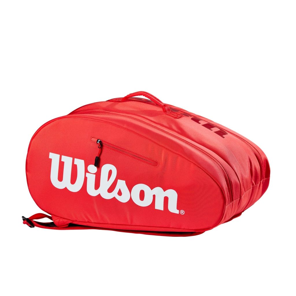 1eOSSSFd3sGXMH Wilson Padel Super Tour Bag - red/white