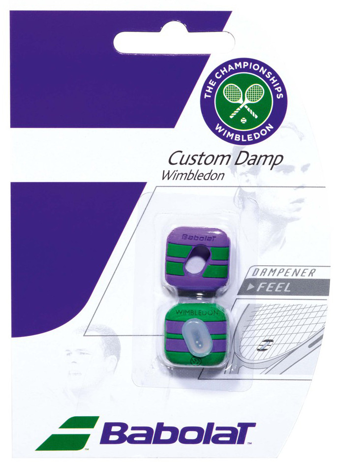 Babolat Custom Damp Wimbledon - green/purple