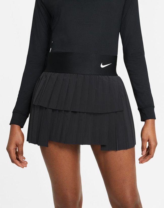 Nike Court Dri-Fit Advantage Skirt Pleated W - black/white