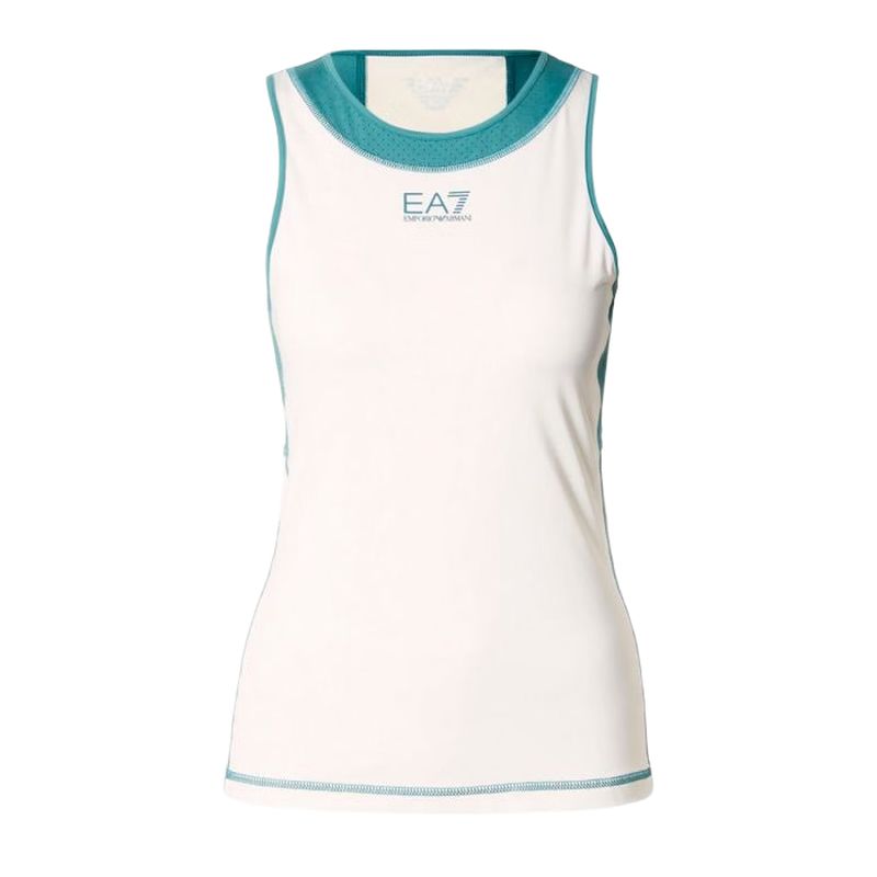 EA7 Tennis Jersey In Ventus7 - hydro/tofu EA7 Tennis Jersey In Ventus7 - hydro/tofu