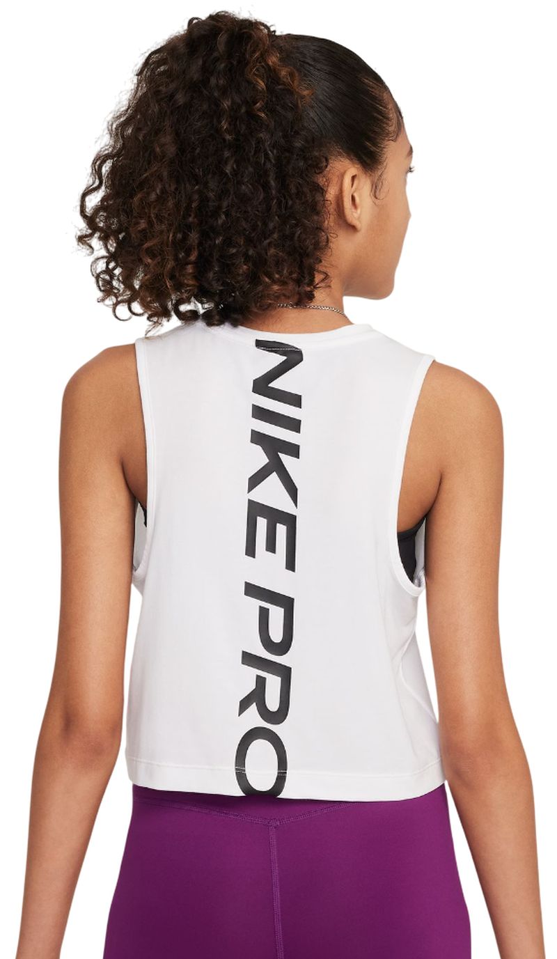 Nike Kids Dri-Fit Pro Training Tank - white/black Nike Kids Dri-Fit Pro Training Tank - white/black