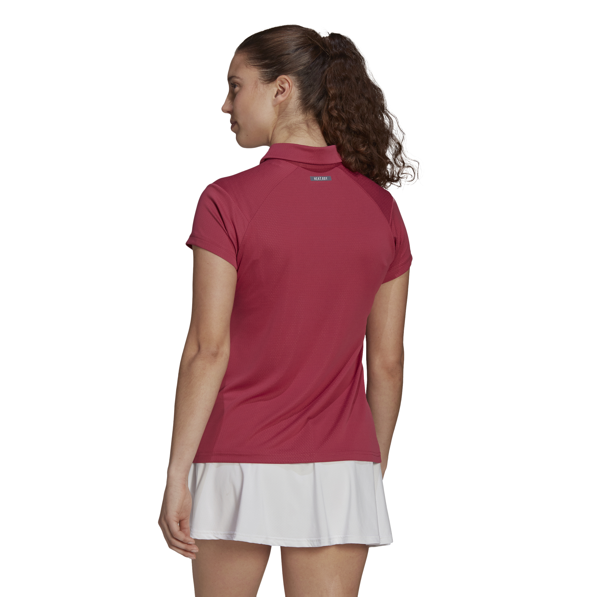 Adidas Heat Ready Polo W - wild pink/cream white