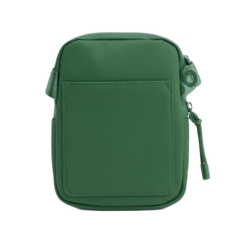 Lacoste Small Flat Petit Piqué Satchel - green