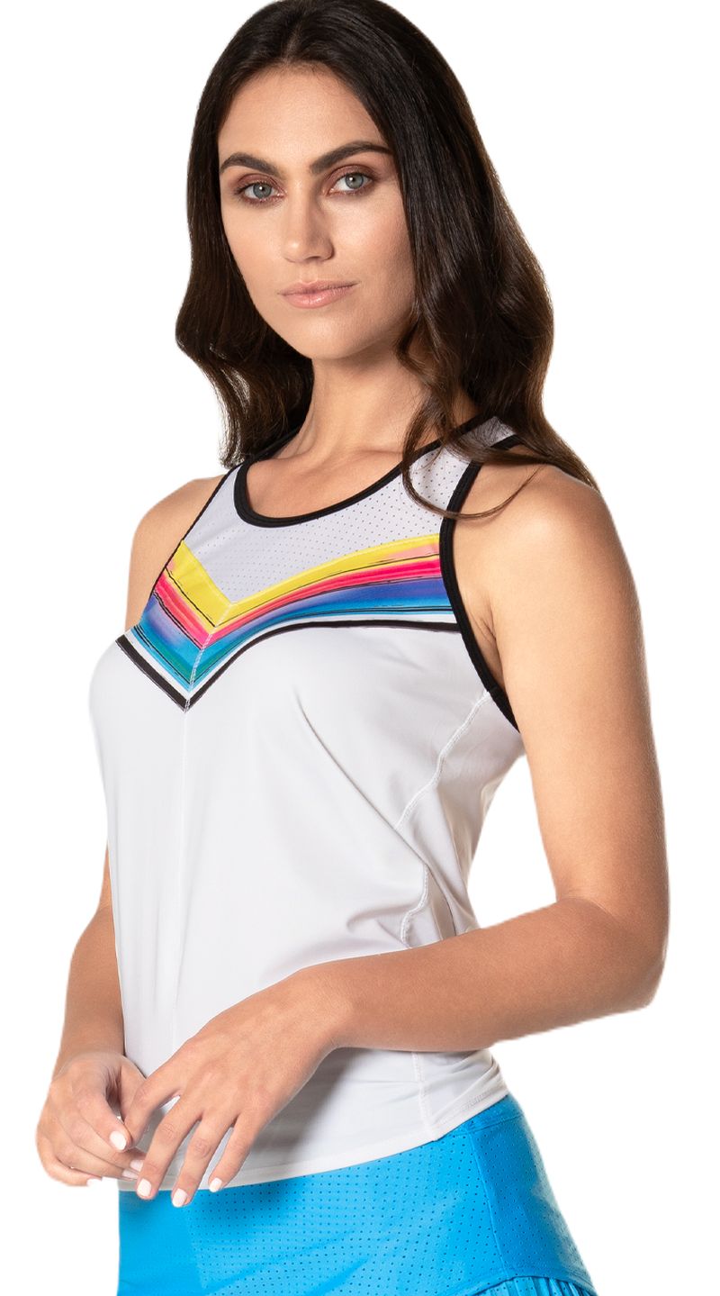 Lucky in Love Tropical Sublime Off Tropic Tie Back Tank