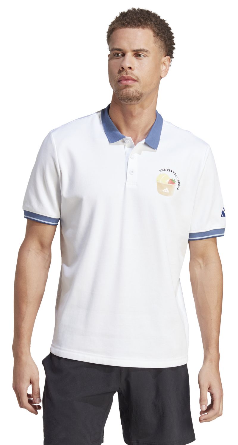 Adidas Clubhouse Classic Premium Tennis Polo Shirt - white