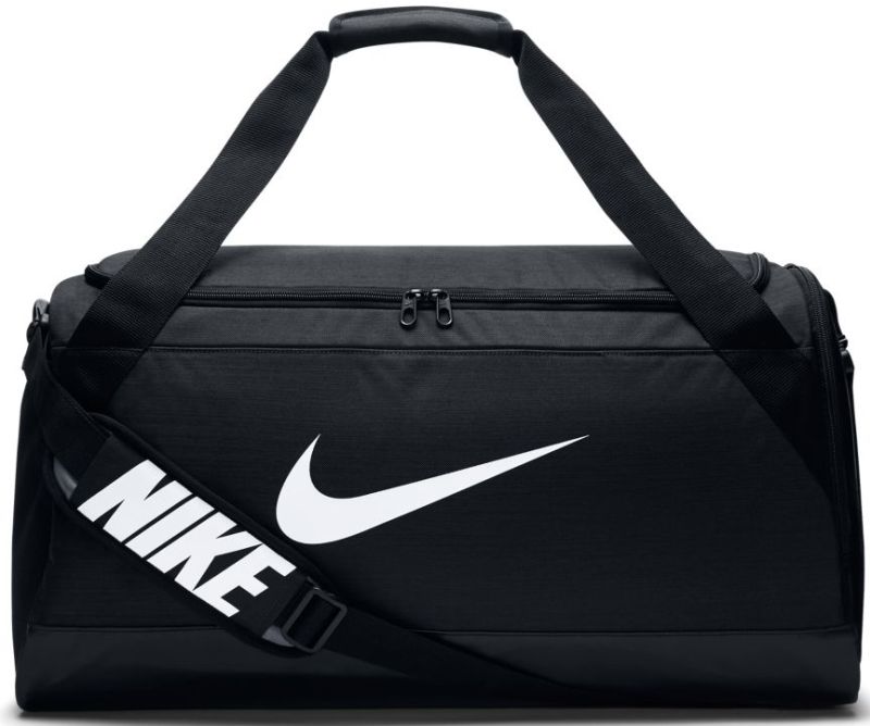 Nike Brasilia Medium Duffel - black/black/white