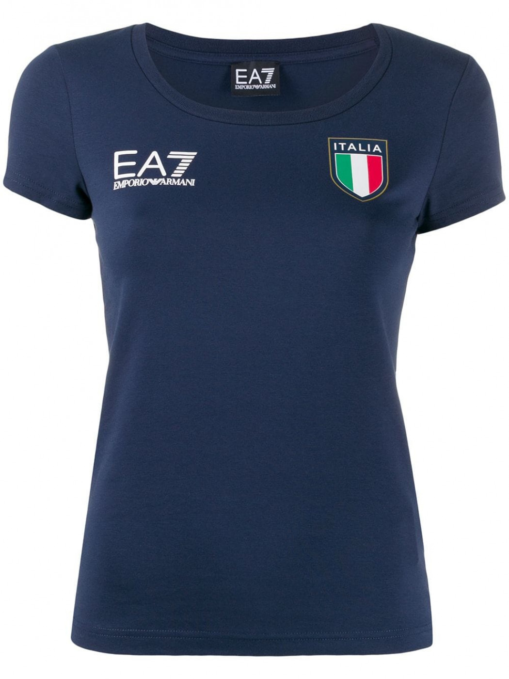 EA7 Women Jersey T-Shirt - navy blue