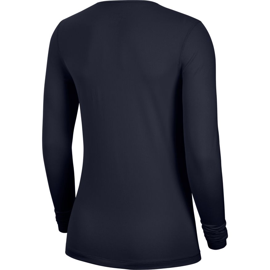 Nike Pro Top LS All Over Mesh W - obsidian/white