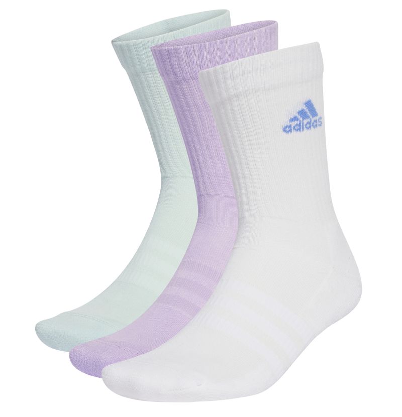 Adidas Cushioned Crew 3P - powder plum/white/halo mint