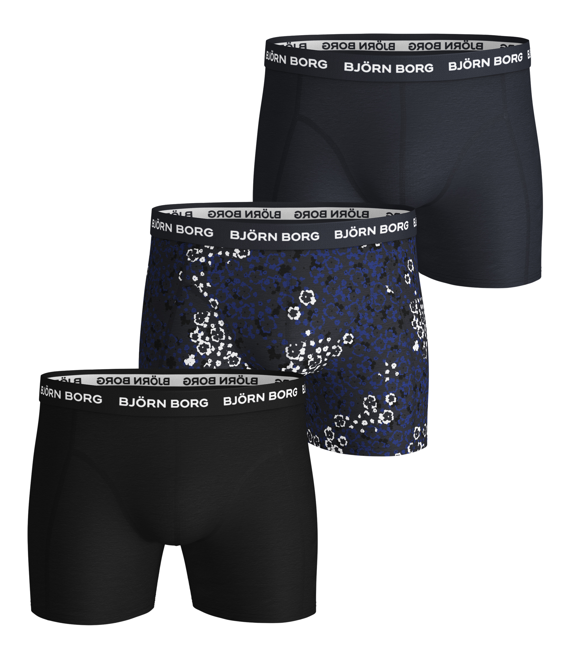 Björn Borg BB Ditsy Flower Sammy Shorts - total eclipse
