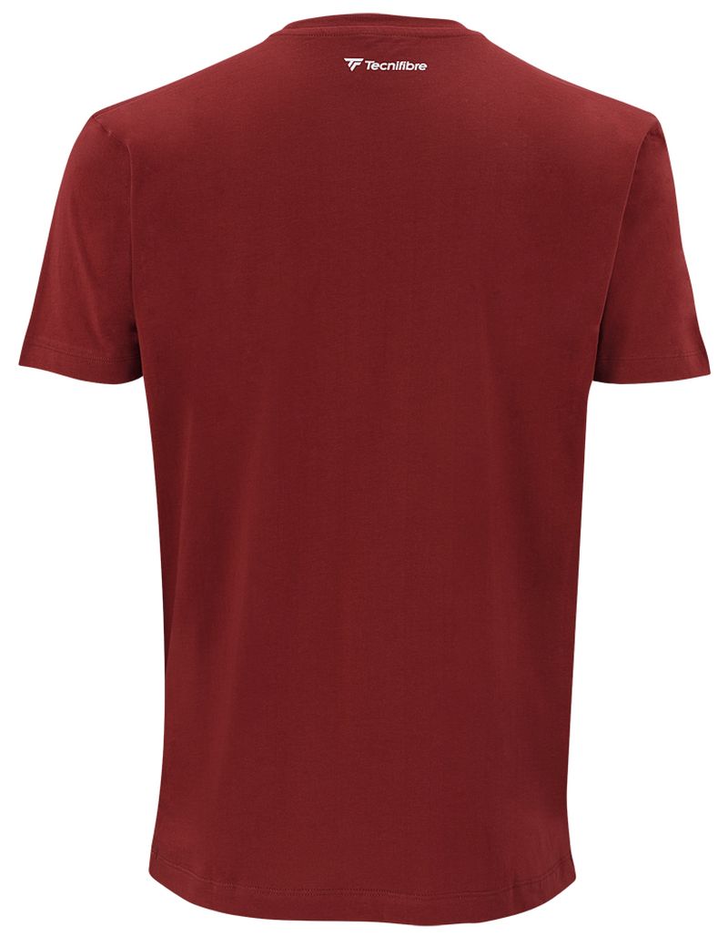 22COTECR3_11mXo9GBuW7ePD Tecnifibre Club Cotton Tee - cardinal