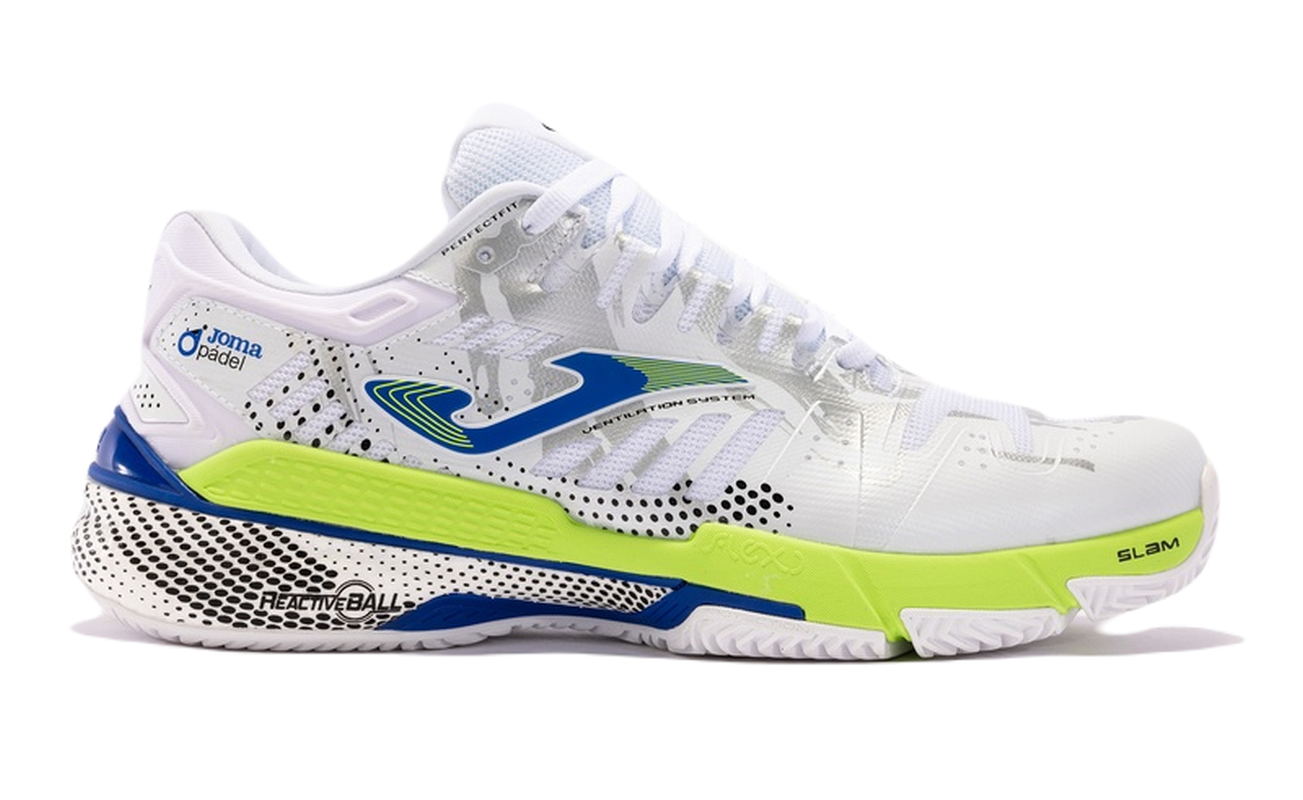 Joma Slam 2402 - white/lemon/fluor royal