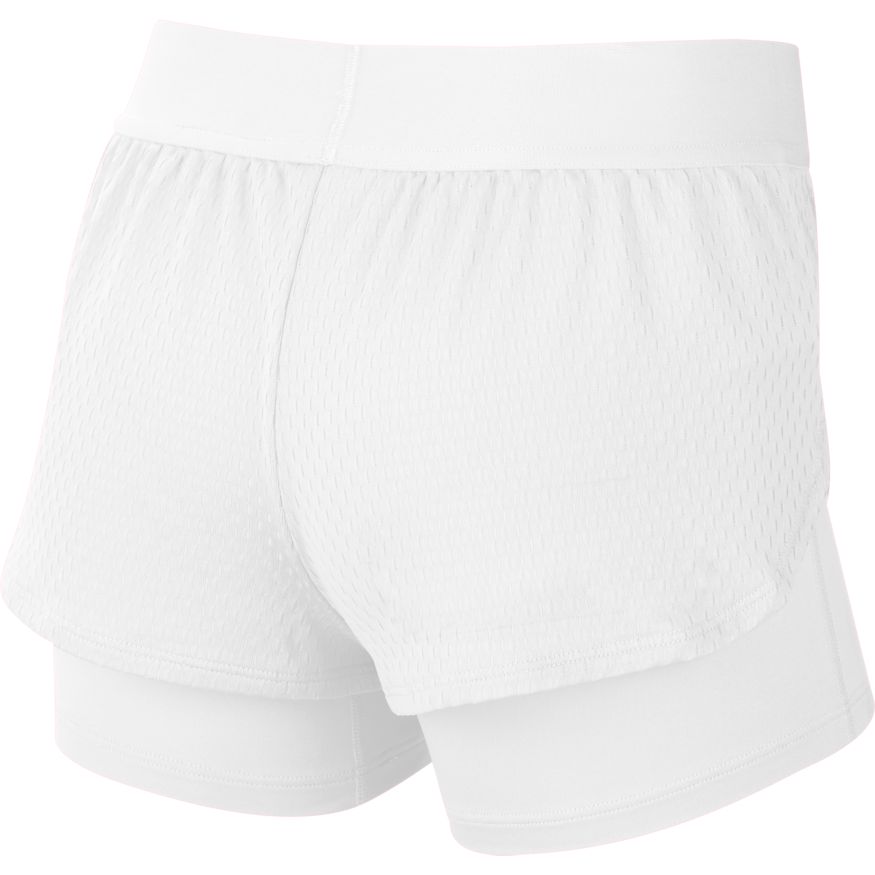 Nike Girls Court Flex Short - white/black