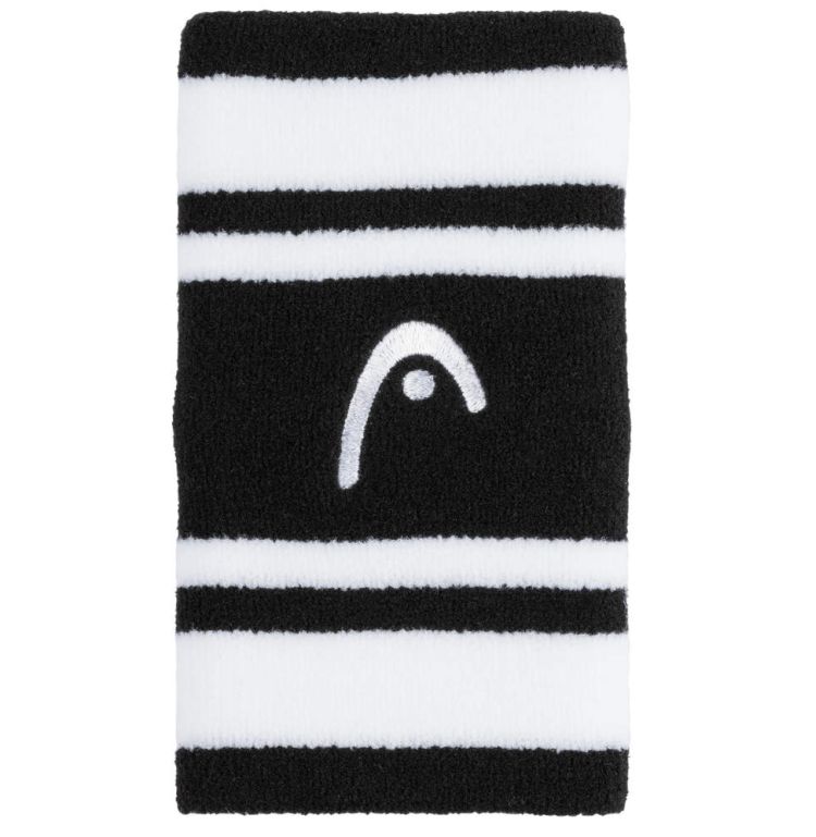 285875_BKWH Head Wristbands Striped 5"