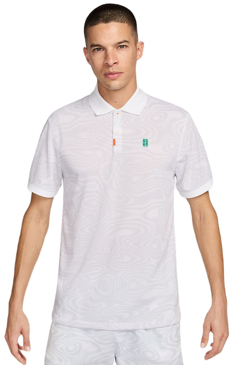 Nike Polo Dri-Fit Heritage Printed - white/white