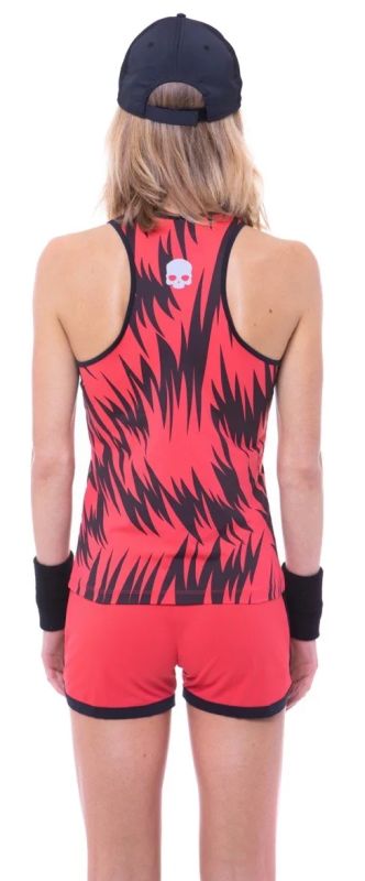 Hydrogen Scratch Tank Top - red