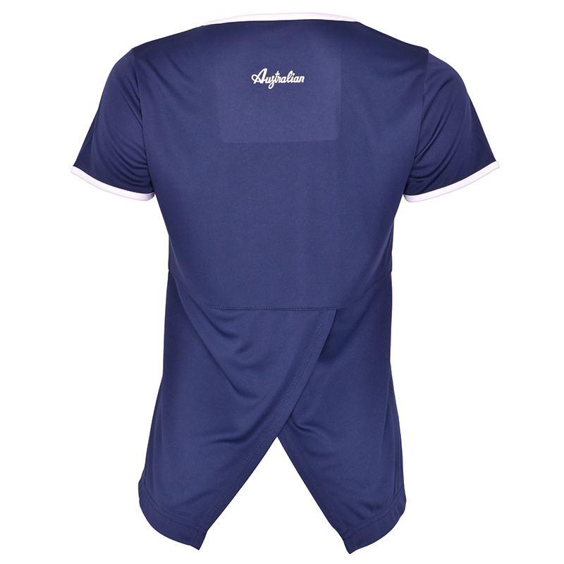 Australian T-Shirt Ace With Back Split - blu cosmo
