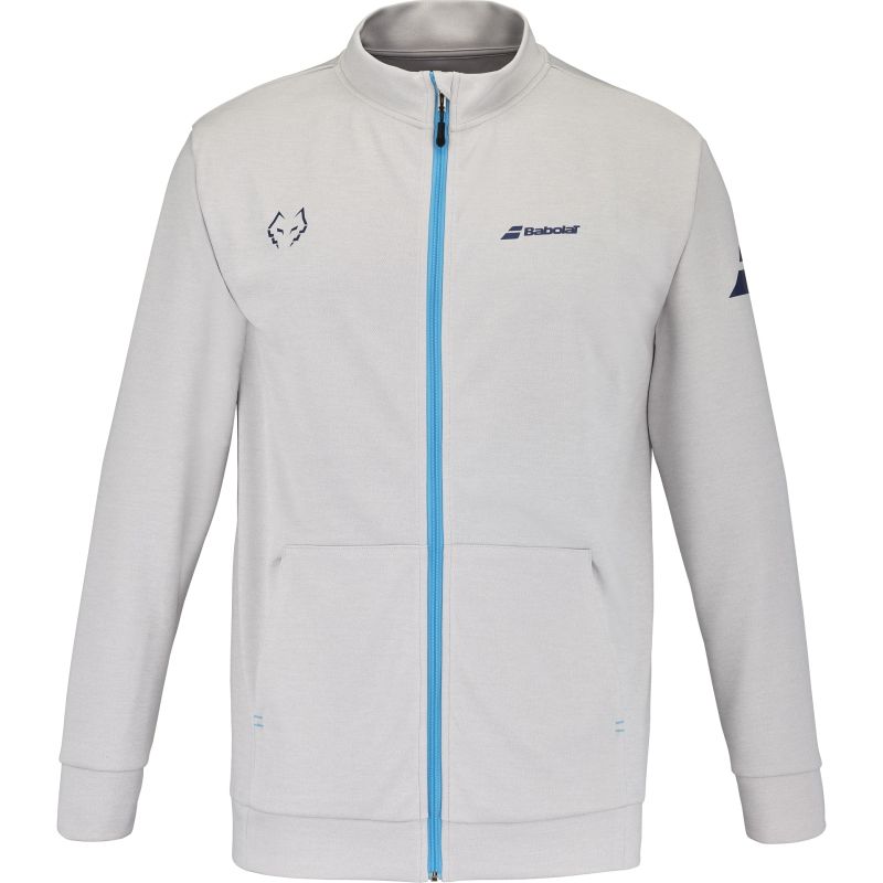 Veste De Survêtement à Capuche Babolat Pour Homme - Gris - 70% Coton, 30% Polyester - Coupe Confortable - Pour Le Sport - 7