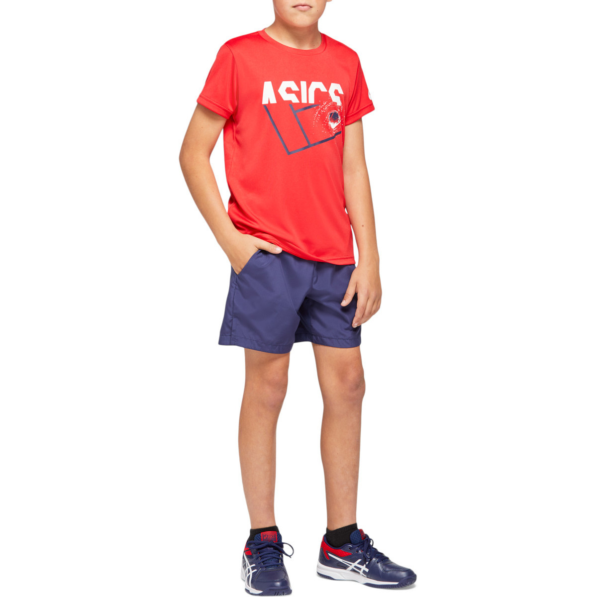 Asics Tennis B Kids GPX Tee - classic red