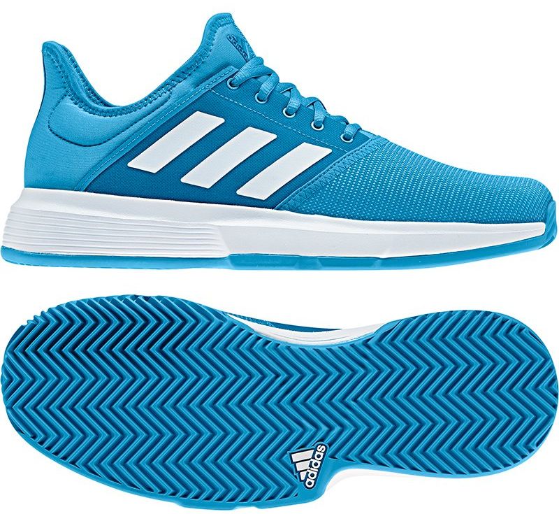 Adidas GameCourt M - shock cyan/white/core black