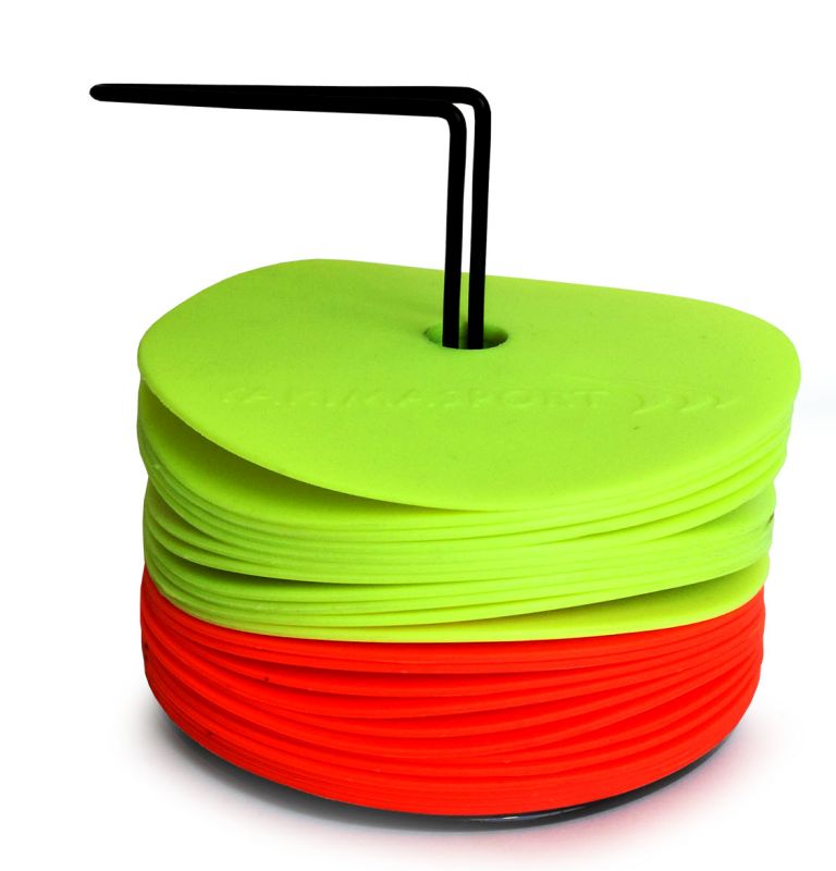 Yakimasport Flat Marker 6in. 24P - yellow/orange