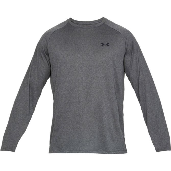 Under Armour Men's UA Tech Long Sleeve - carbon heather/black