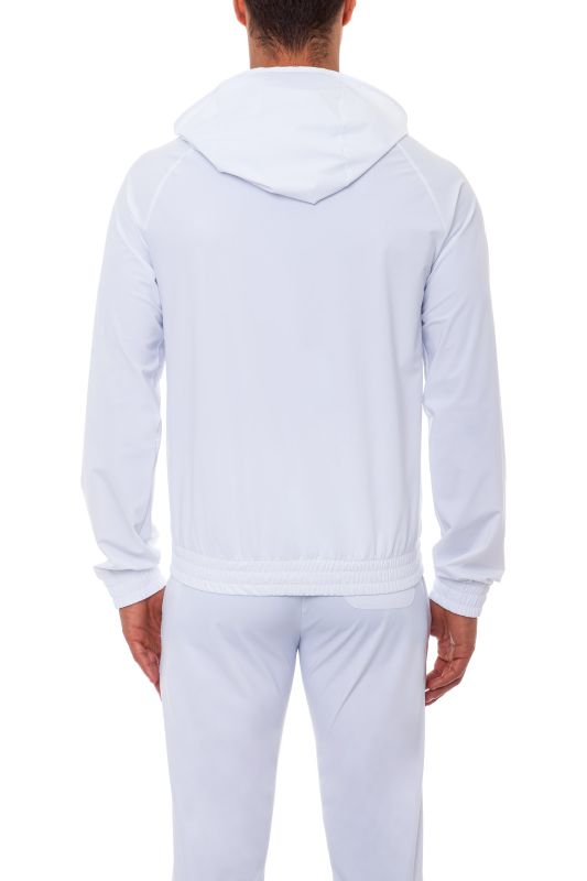 Hydrogen Tech FZ Sweatshirt Skull - white