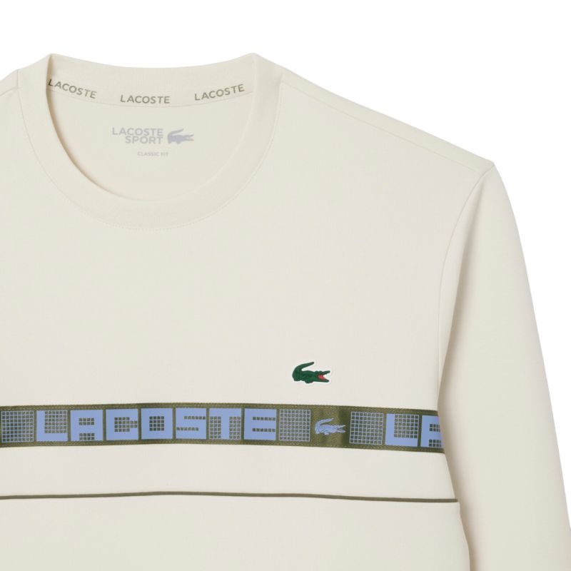 Lacoste Branded Stripe Tennis - ecru white 