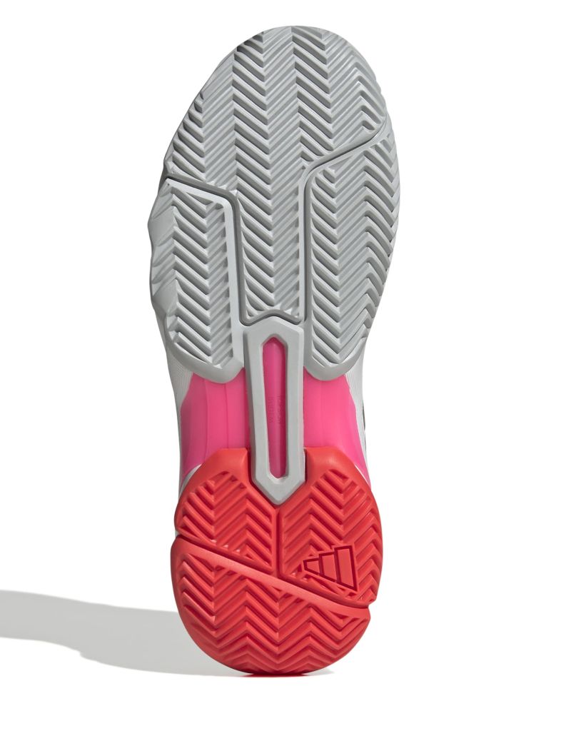 Adidas CourtJam Control 3 W - cloud white/iron metallic/lucid red