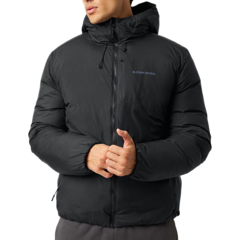 Męska kurtka Björn Borg Liner Hood - black beauty