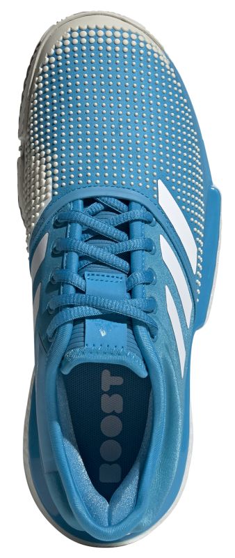 Adidas SoleCourt Boost W Clay - shock cyan/ftwr white/raw white