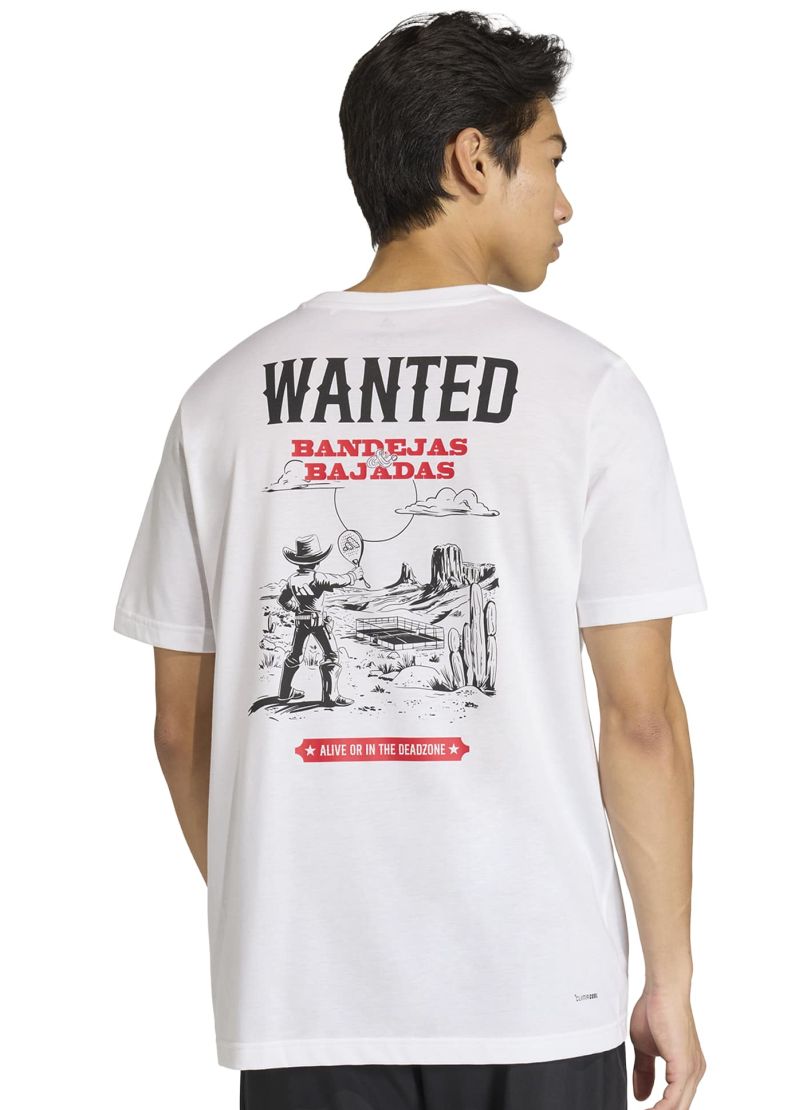 Adidas Padel Wanted Graphic - white Adidas Padel Wanted Graphic - white