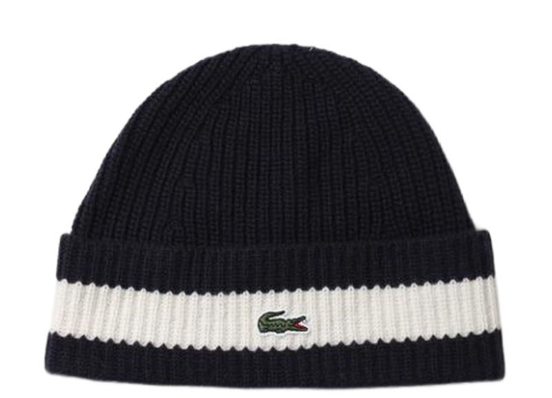 bull8cJpVVOXVLftwy Lacoste Ribbed Wool Beanie