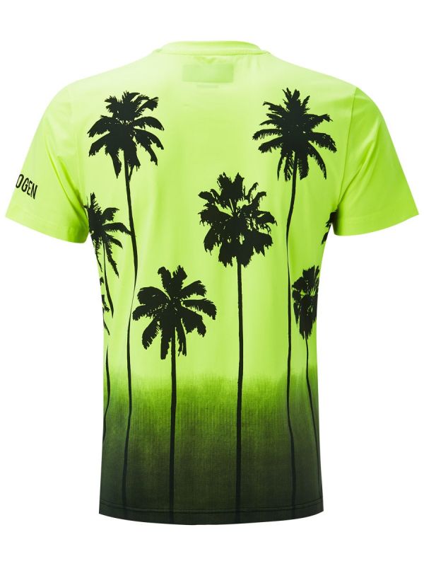 Hydrogen Palms Tech Tee Kids - fluo yellow