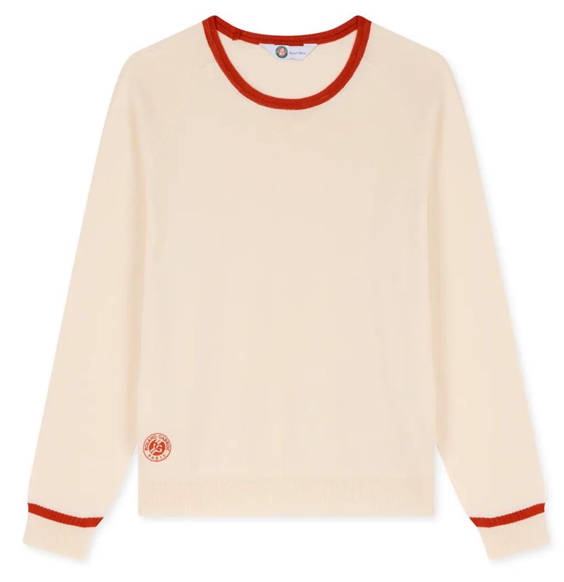 Roland Garros Heritage Tiffany Sweater - ecru 