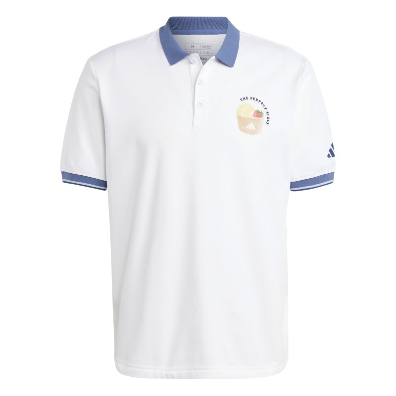 Adidas Clubhouse Classic Premium Tennis Polo Shirt - white