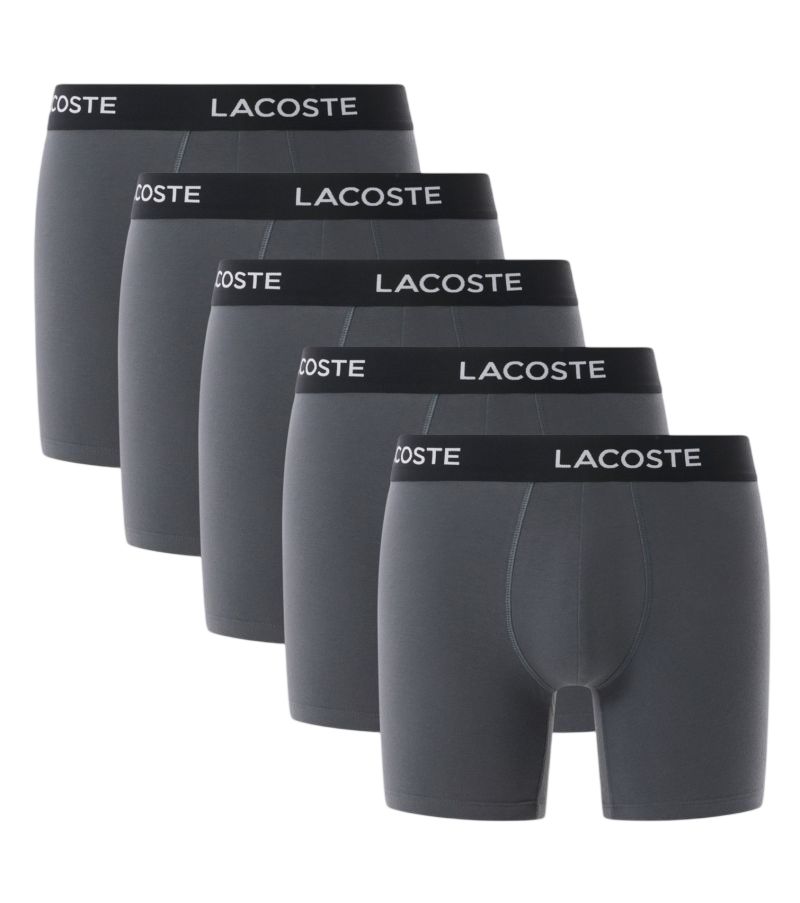 Lacoste Cotton Jersey Trunks 5P - grey