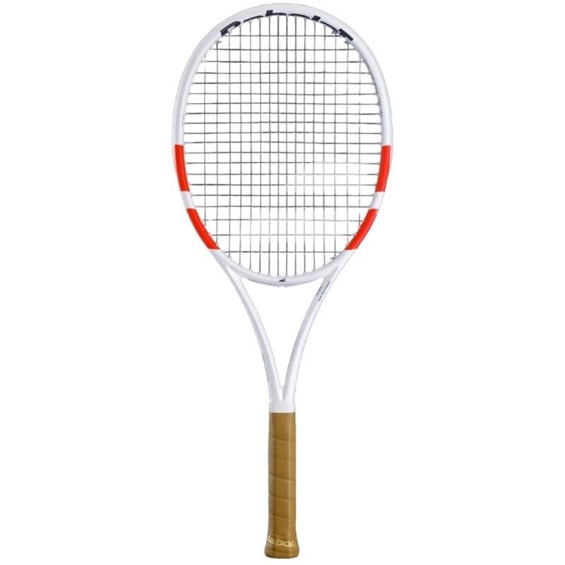 Babolat Pure Strike 97 - white/red/black + string + stringing