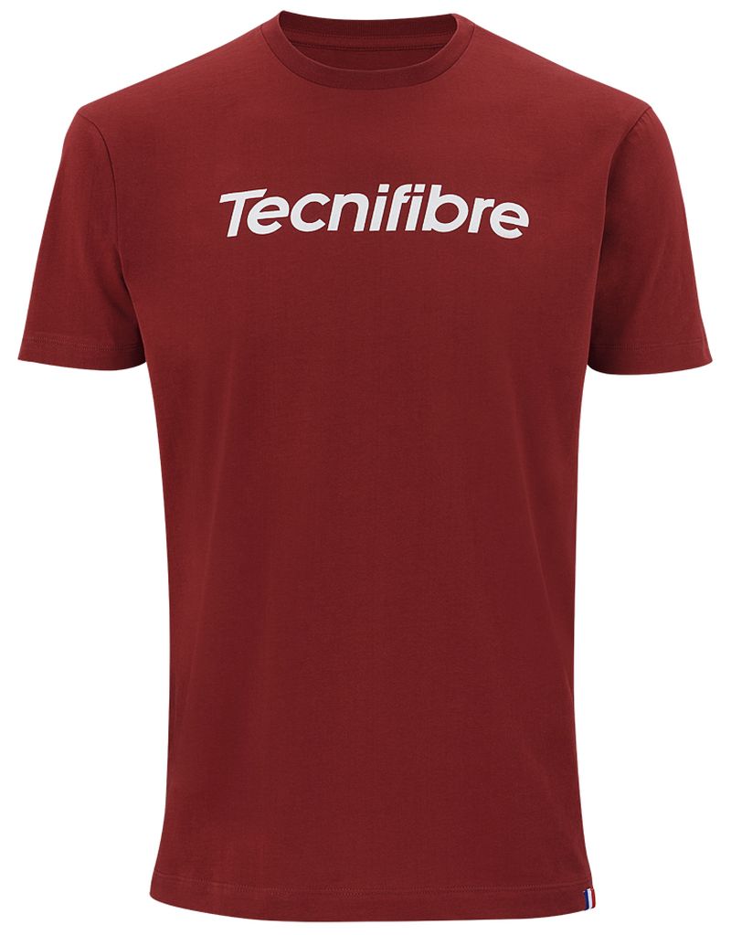 Tecnifibre Club Cotton Tee - cardinal Tecnifibre Club Cotton Tee - cardinal